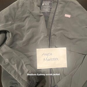 Figs Gray Utility Jacket with Matte Finish